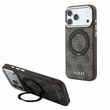 Apple iPhone 18 Pro Max hnedý Guess 4G Ring Stand MagSafe zadný kryt z umelej kože