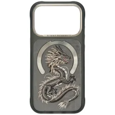 iPhone 18 Pro Max / 17 Pro Max sivé puzdro Nimmy Magnetic Fantasy Animal MagSafe