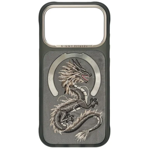 iPhone 18 Pro Max / 17 Pro Max sivé puzdro Nimmy Magnetic Fantasy Animal MagSafe - 1