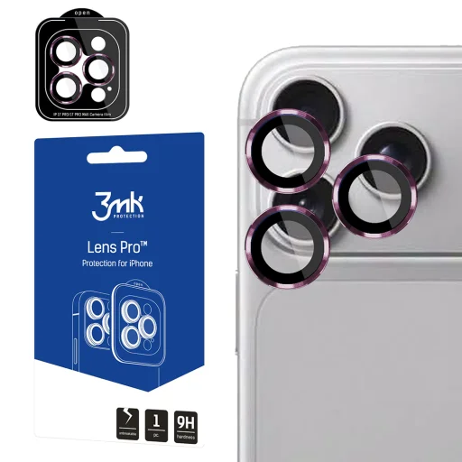 Apple iPhone 18 Pro / iPhone 18 Pro Max tmavočerešňové 3mk Lens Protection Pro ochranné sklo na šošovku fotoaparátu - 1