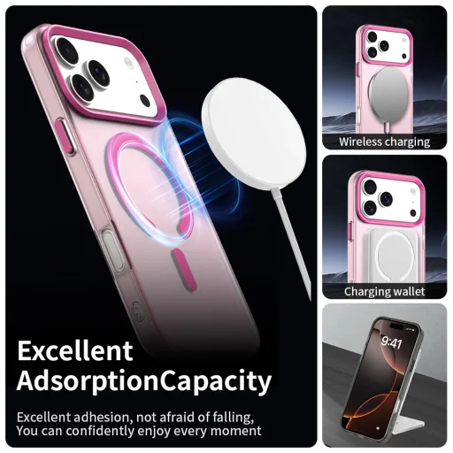 Apple iPhone 18 Pro Max / iPhone 17 Pro Max rózsaszín Techsuit CandyCase MagSafe tok - 3