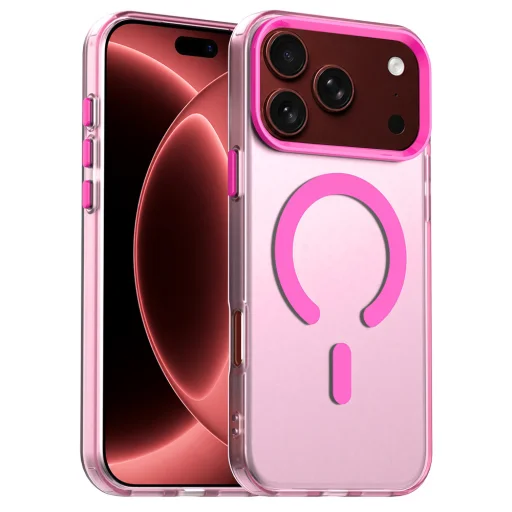 Apple iPhone 18 Pro Max / iPhone 17 Pro Max rózsaszín Techsuit CandyCase MagSafe tok - 1