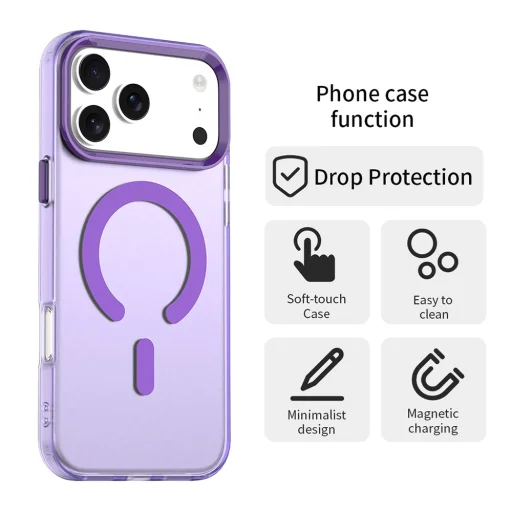  iPhone 18 Pro / iPhone 17 Pro lila Techsuit CandyCase MagSafe tok - 6