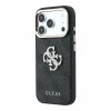  iPhone 18 Pro fekete Guess PU 4G Strass Metal Logo hátlap tok thumbnail