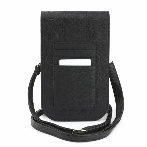 Guess PU 4G Peony Stripe Metal Logo taška na telefón cez rameno - čierna - 2