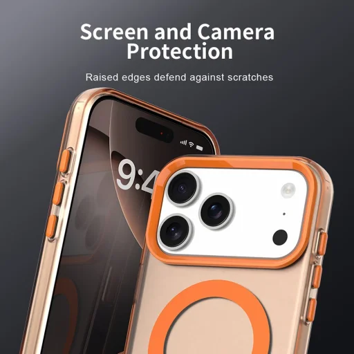  iPhone 18 Pro / iPhone 17 Pro narancssárga Techsuit CandyCase MagSafe tok - 2
