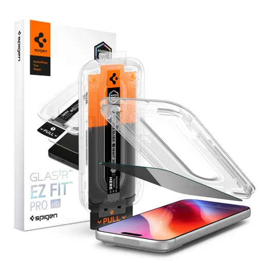 iPhone 18 Pro Max Spigen Glas.tR EZ-FIT Pro HD tvrdené sklo s ochranou súkromia - 1