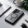 Samsung Galaxy A27 / A36 / A37 / A56 čierny ochranný kryt Forcell F-Protect Smoke Hybrid Premium Lite kompatibilný s MagSafe thumbnail