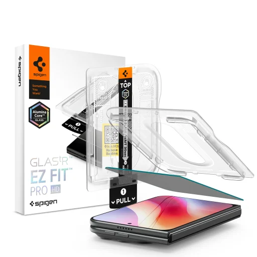 iPhone Duo Spigen Glas.tR EZ Fit Pro HD privátne tvrdené ochranné sklo na displej, 1 ks - 1