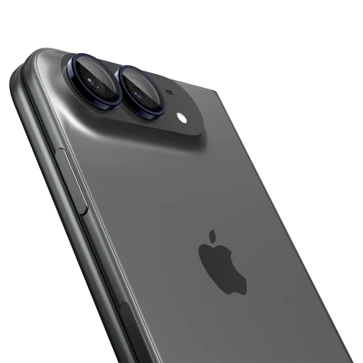 iPhone Duo Čierne Spigen Glass tR EZ Fit Optik Pro ochranné tvrdené sklo na šošovku fotoaparátu, 2 ks - 3