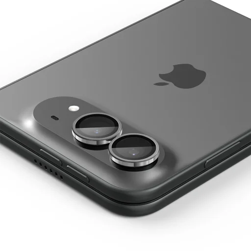 iPhone Duo biele Spigen Glass tR EZ Fit Optik Pro ochranné tvrdené sklo na kameru, 2 ks - 4
