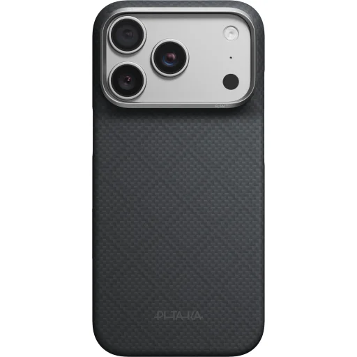  iPhone 18 Pro / 17 Pro bazaltfekete Pitaka Edge Case Argyle aramid szálas MagSafe védőtok - 7