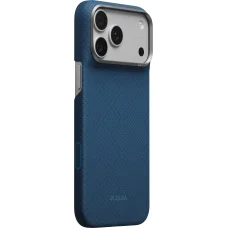 iPhone 18 Pro Max / 17 Pro Max nočné modré aramidové puzdro Pitaka Edge Case Argyle MagSafe
