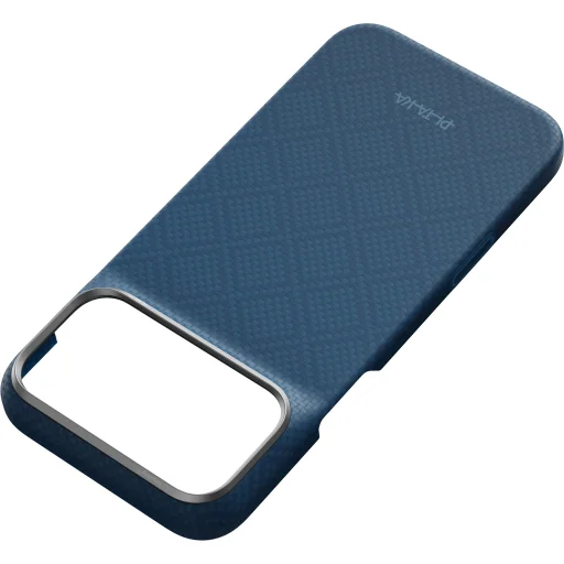 iPhone 18 Pro Max / 17 Pro Max nočné modré aramidové puzdro Pitaka Edge Case Argyle MagSafe - 3