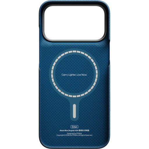 iPhone 18 Pro Max / 17 Pro Max nočné modré aramidové puzdro Pitaka Edge Case Argyle MagSafe - 4