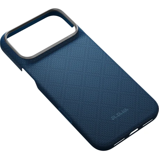 iPhone 18 Pro Max / 17 Pro Max nočné modré aramidové puzdro Pitaka Edge Case Argyle MagSafe - 7