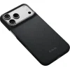 iPhone 18 Pro Max / 17 Pro Max Pitaka Edge Case Argyle MagSafe ochranný kryt z aramidových vlákien, bazaltová čierna thumbnail