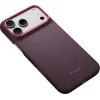 iPhone 18 Pro Max / 17 Pro Max modro-červený Pitaka Edge Case Argyle ochranný kryt z aramidových vlákien thumbnail