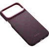 iPhone 18 Pro Max / 17 Pro Max modro-červený Pitaka Edge Case Argyle ochranný kryt z aramidových vlákien thumbnail