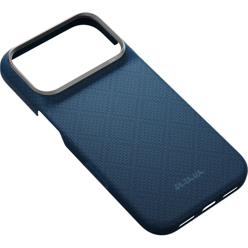 iPhone 18 Pro / 17 Pro polnočná modrá Pitaka Edge Case Argyle ochranný kryt z aramidových vlákien s podporou MagSafe - 6