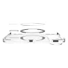  Apple iPhone Duo átlátszó fehér Spigen Ultra Hybrid Pro MagSafe tok thumbnail