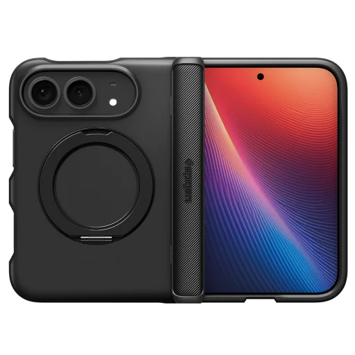  iPhone Duo fekete Spigen Slim Armor Pro S MagSafe védőtok - 5