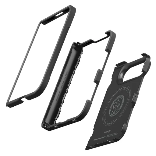  iPhone Duo fekete Spigen Slim Armor Pro S MagSafe védőtok - 15