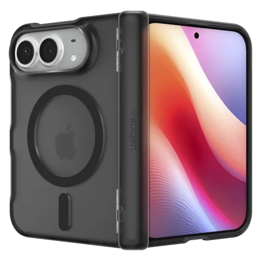  iPhone Duo matt fekete Spigen Ultra Hybrid Pro MagSafe védőtok - 5