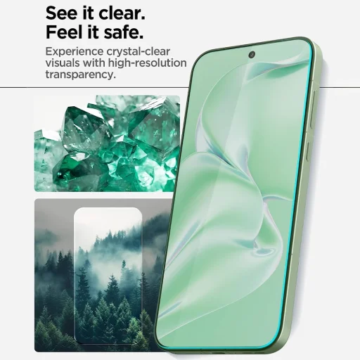  OnePlus 15R átlátszó Spigen Glas.tR Align Master S kijelzővédő edzett üveg, 2 db üvegfólia - 6