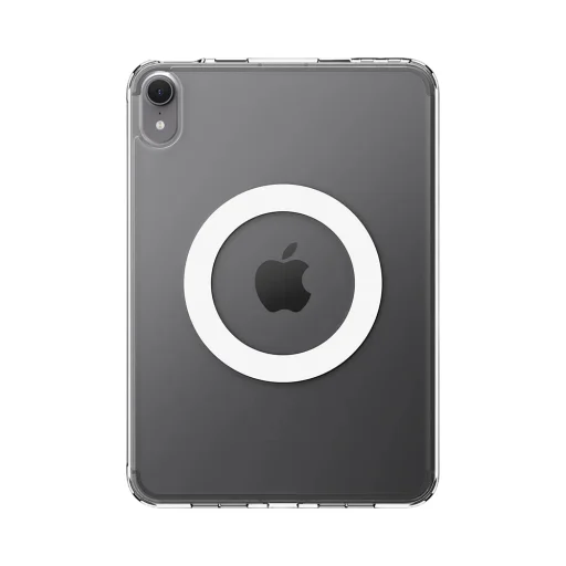 Apple iPad mini 6 (2021) / iPad mini 7 (2024) priehľadný biely Spigen Ultra Hybrid MagFit ochranný kryt - 3