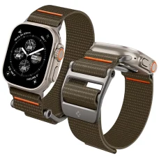 Apple Watch 1/2/3/4/5/6/7/8/9/10/SE/SE 2/Ultra/Ultra 2/3/4 (42/44/45/46/49 mm) khaki remienok pre inteligentné hodinky Spigen DuraPro Flex