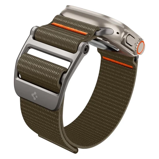 Apple Watch 1/2/3/4/5/6/7/8/9/10/SE/SE 2/Ultra/Ultra 2/3/4 (42/44/45/46/49 mm) khaki remienok pre inteligentné hodinky Spigen DuraPro Flex - 5