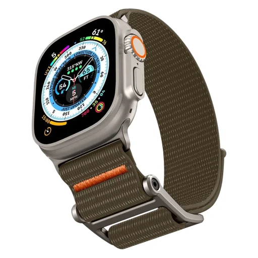 Apple Watch 1/2/3/4/5/6/7/8/9/10/SE/SE 2/Ultra/Ultra 2/3/4 (42/44/45/46/49 mm) khaki remienok pre inteligentné hodinky Spigen DuraPro Flex - 7