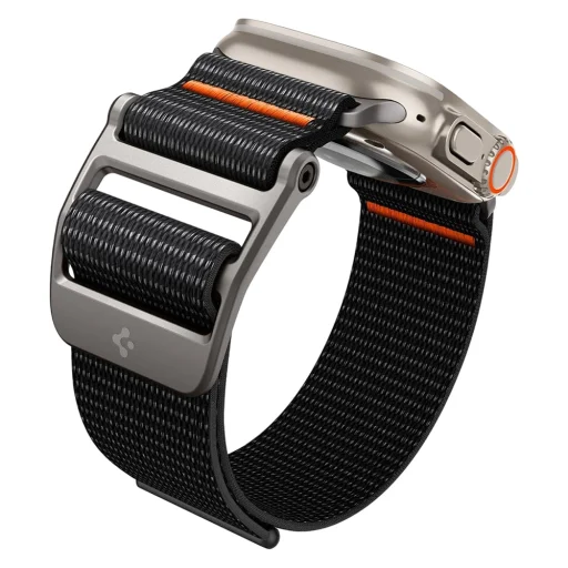 Apple Watch 1/2/3/4/5/6/7/8/9/10/SE/SE 2/Ultra/Ultra 2/3/4 (42/44/45/46/49 mm) čierny remienok pre inteligentné hodinky Spigen DuraPro Flex (AMP05981) - 5