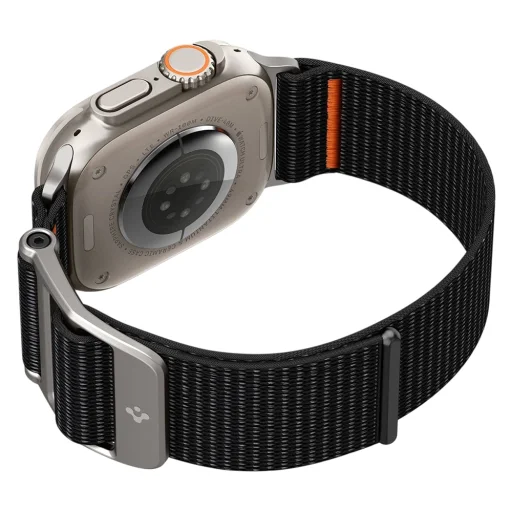Apple Watch 1/2/3/4/5/6/7/8/9/10/SE/SE 2/Ultra/Ultra 2/3/4 (42/44/45/46/49 mm) čierny remienok pre inteligentné hodinky Spigen DuraPro Flex (AMP05981) - 6