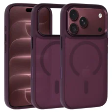  iPhone 18 Pro Max lila Liavec Cloudy Case fém kamerakeretes védőtok