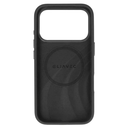 Apple iPhone 18 Pro čierne silikónové puzdro Liavec Silky Case s kovovým rámčekom kamery - 4
