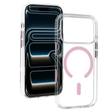 iPhone 18 Pro ružové puzdro Liavec Pure Case s tlačidlom na ovládanie kamery