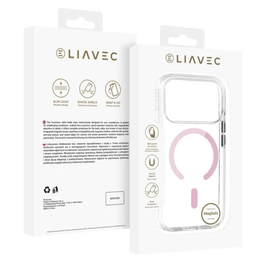 iPhone 18 Pro ružové puzdro Liavec Pure Case s tlačidlom na ovládanie kamery - 5