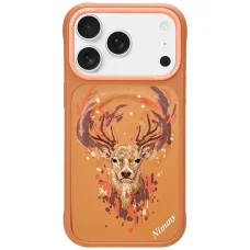 Apple iPhone 17 Pro / 18 Pro oranžové puzdro Nimmy Jeleň MagSafe