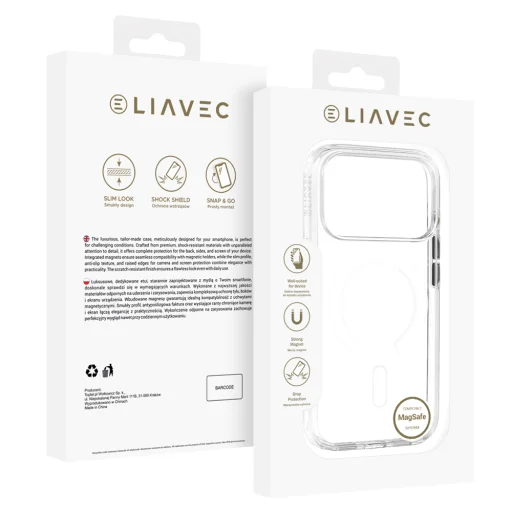  iPhone 18 Pro fehér Liavec Pure tok kameravezérlő gombbal - 5