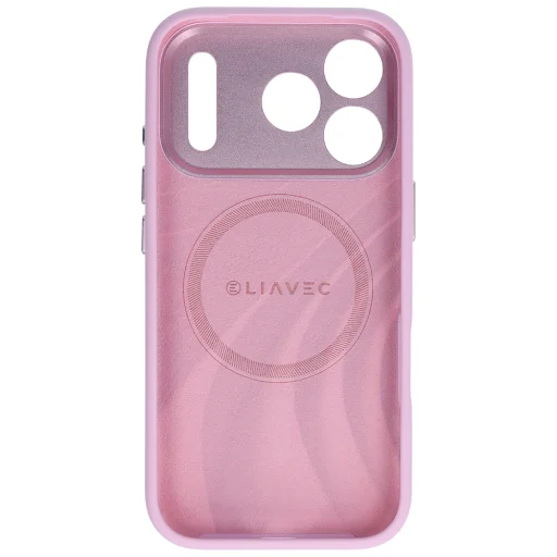iPhone 18 Pro Max ružové silikónové puzdro Liavec Silk Shield s kovovou ochranou fotoaparátu - 4