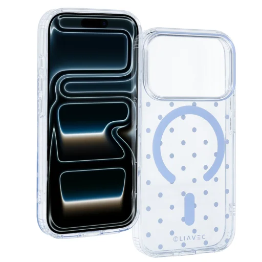 Svetlomodré puzdro Liavec Bubble Case na iPhone 18 Pro Max - 1