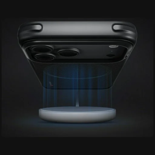 iPhone 18 Pro / 17 Pro čierne puzdro UNIQ Keva s podporou nabíjania Magclick - 7