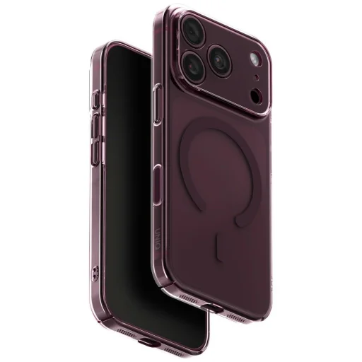 Apple iPhone 18 Pro / 17 Pro bordový tvrdý zadný kryt UNIQ Airsuit Magclick Charging - 1
