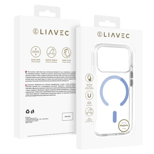 iPhone 18 Pro Max svetlomodrý ochranný kryt Liavec Pure s tlačidlom ovládania fotoaparátu - 5
