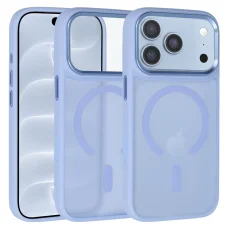  iPhone 18 Pro Max világoskék Liavec Cloudy Case fém kamerakeretes hátlaptok