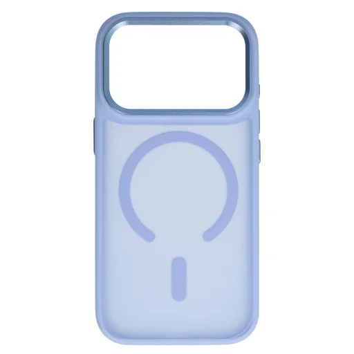  iPhone 18 Pro Max világoskék Liavec Cloudy Case fém kamerakeretes hátlaptok - 5