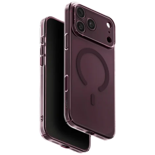 Apple iPhone 18 Pro Max / 17 Pro Max bordový UNIQ Airsuit Magclick Charging pevný zadný kryt - 1