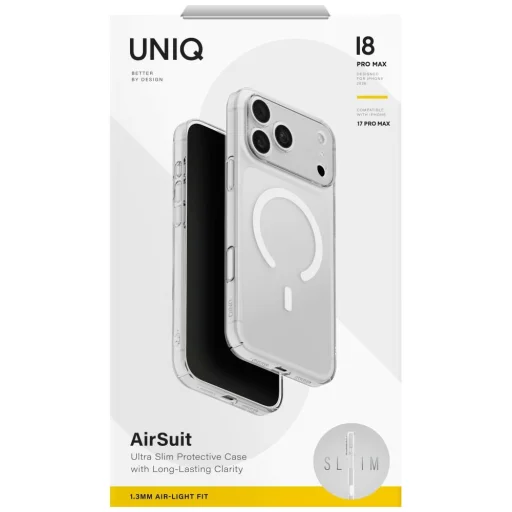 iPhone 18 Pro Max / 17 Pro Max UNIQ Airsuit Magclick Charging priehľadný zadný kryt - 6